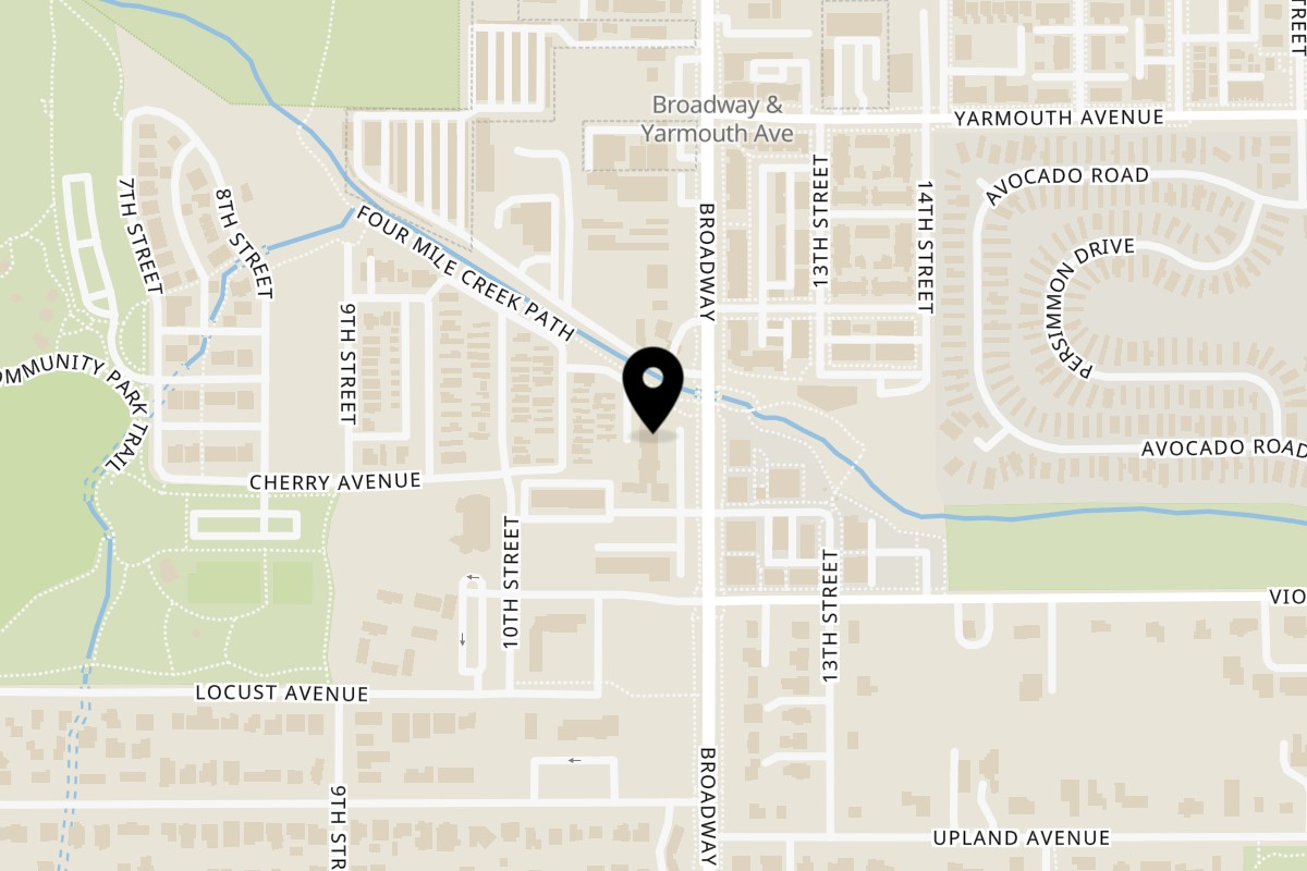 Map showing the location of Little Tibet on 4479 Broadway in Boulder